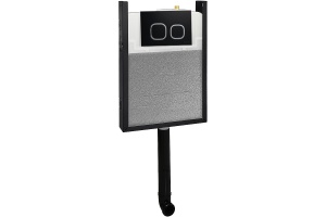 Система инсталляции WeltWasser WW AMBERG 404 BL с кнопкой смыва черный (10000009856)