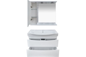 Зеркало Misty Элвис 85 L белый - 3