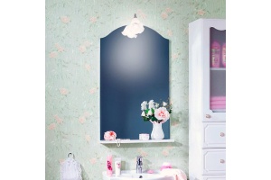 Зеркало-шкаф Бриклаер Лючия 78 белый глянцевый - 2