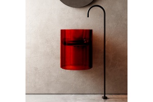 Подвесная раковина Abber Kristall 42 красная