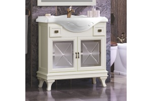 Тумба с раковиной Opadiris Борджи 85 слоновая кость