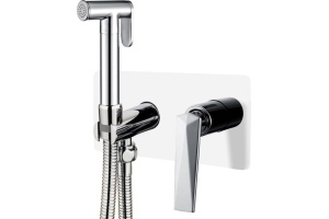 Гигиенический душ Boheme Venturo 377-W со смесителем, С ВНУТРЕННЕЙ ЧАСТЬЮ