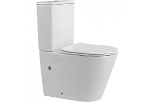 Напольный унитаз Abber Bequem белый с бачком и сиденьем микролифт