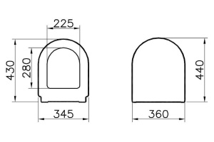 Сиденье для унитаза Vitra Zentrum (94-003-009) - 3