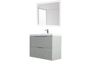 Тумба с раковиной BelBagno Vittoria 70 серый - 2