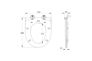 Сиденье для унитаза дюропласт Soft Close Easy Fix IDDIS (003DPSEi31) - 2