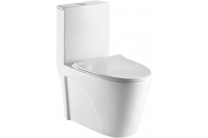 Унитаз-моноблок Weltwasser WW SK Welzbach 001GL-WT безободковый с микролифтом белый (10000003805)