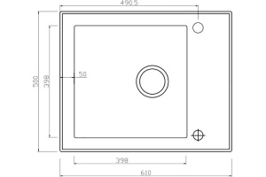 Металлическая мойка Seaman SMG-610 (SMG-610B.B) - 2