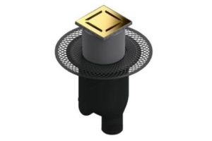 Душевой трап Berges Platz Norma 15х15 золото глянцевое