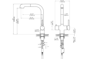 Смеситель Timo Saona для кухонной мойки 2346/02FL - 2
