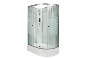 Душевая кабина Deto L 120х80 с гидромассажем, без крыши (L720LNGM) - 2