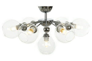 Люстра на штанге LUMINA DECO Devoli LDC 8040-7 CHR+PR