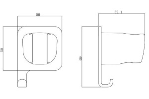 Держатель для душа Allen Brau Infinity черный матовый - 2