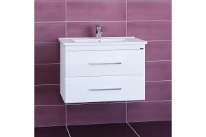 Тумба с раковиной подвесная Санта Вегас 75 белый