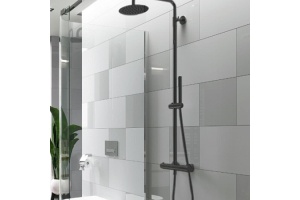 Душевая стойка Excellent Rain черная матовая - 2