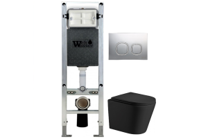 Комплект Weltwasser AMBERG 350 ST + SALZBACH 004 MT-BL + AMBERG RD-MT CR (10000006581)