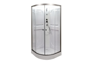 Душевая кабина L 80х80 c подсветкой (L608NLED)