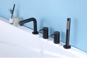 Смеситель на борт ванны ABBER Emotion черный матовый (AF8813B) - 2