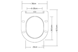 Сиденье для унитаза Esbano Azalea с системой микролифт, кофе матовый (ZAESUPAZALCLAVKM0660) - 2