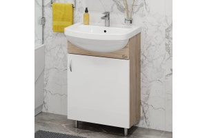 Мебель для ванной Onika Эко 52 белый/дуб сонома (105204) - 2