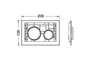 Клавиши TECEloop, белые матовые - 2