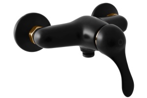 Смеситель для душа Rav Slezak Labe черный матовый - золото