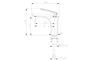 Смеситель для раковины Lemark Bellario хром (LM6806C) - 2
