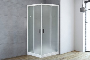 Душевой уголок Royal Bath HPD 110x100 профиль белый стекло матовое - 2