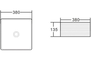 Рукомойник BelBagno BB1407 - 3