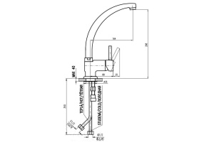 Смеситель для кухонной мойки Rav Slezak Seina хром (SE908.5/3) - 2
