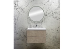 Тумба с раковиной Art&Max Verona-Push 60 камень светлый - 2