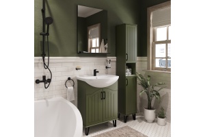 Мебель для ванной DIWO Сочи 65 зеленая - 2