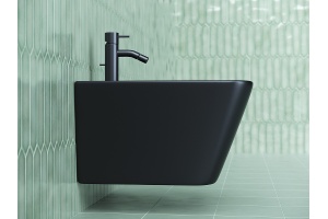 Подвесное биде Ceramica Nova Metric черное матовое - 3