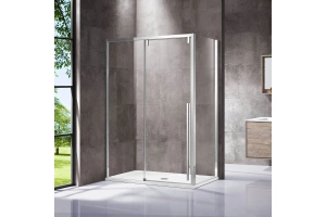 Боковая стенка Vincea Lugano 100х195 хром стекло прозрачное - 2