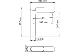 Смеситель Wasserkraft Dinkel 5803H для раковины - 3