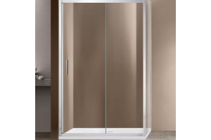 Душевой уголок Vincea Garda 110х100 хром стекло прозрачное