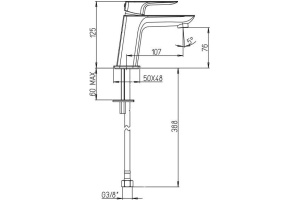Смеситель для раковины Paini 09CR205LMKM - 2