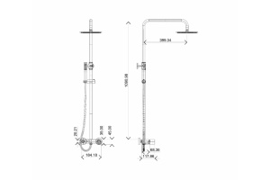 Душевая стойка Boheme Stick черный хром - 2
