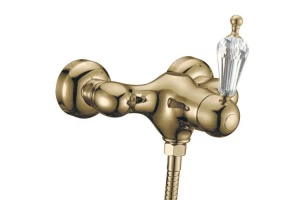 Смеситель для душа Boheme Medici бронза с прозрачным керамикой