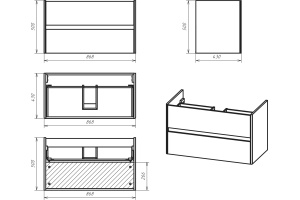 Мебель для ванной Misty Адриана 90 - 3