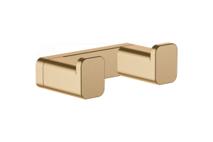 Крючок двойной Hansgrohe AddStoris шлифованная бронза