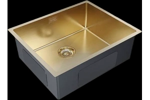 Мойка кухонная Paulmark Next 54 брашированное золото - 2