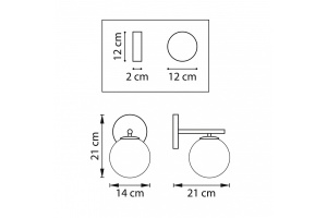 Бра Lightstar Croco 815513 - 2