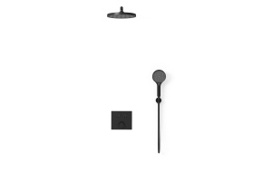 Душевой комплект Vincea с термостатом черный матовый - 2