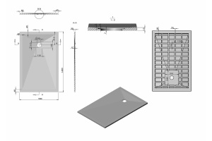 Поддон для душа Vincea 140х90 белый матовый - 2