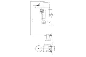 Душевая стойка Cezares Momento хром, глянцевый (MOMENTO-CD-01) - 2