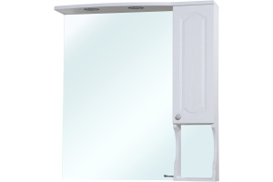 Зеркало-шкаф Bellezza Камелия 85 R белый