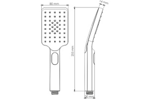 Душевая лейка Wasserkraft Aisch A201 - 2