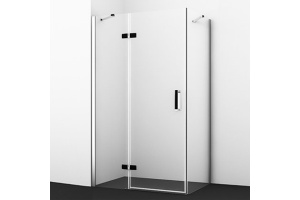 Душевой уголок Wasserkraft Aller 10H06LB black matt, 120x80 см
