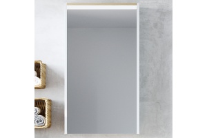 Мебель для ванной STWORKI Дублин 50 белая, в скандинавском стиле, с подсветкой - 3